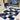 blue, black, white and gray checkered area rug