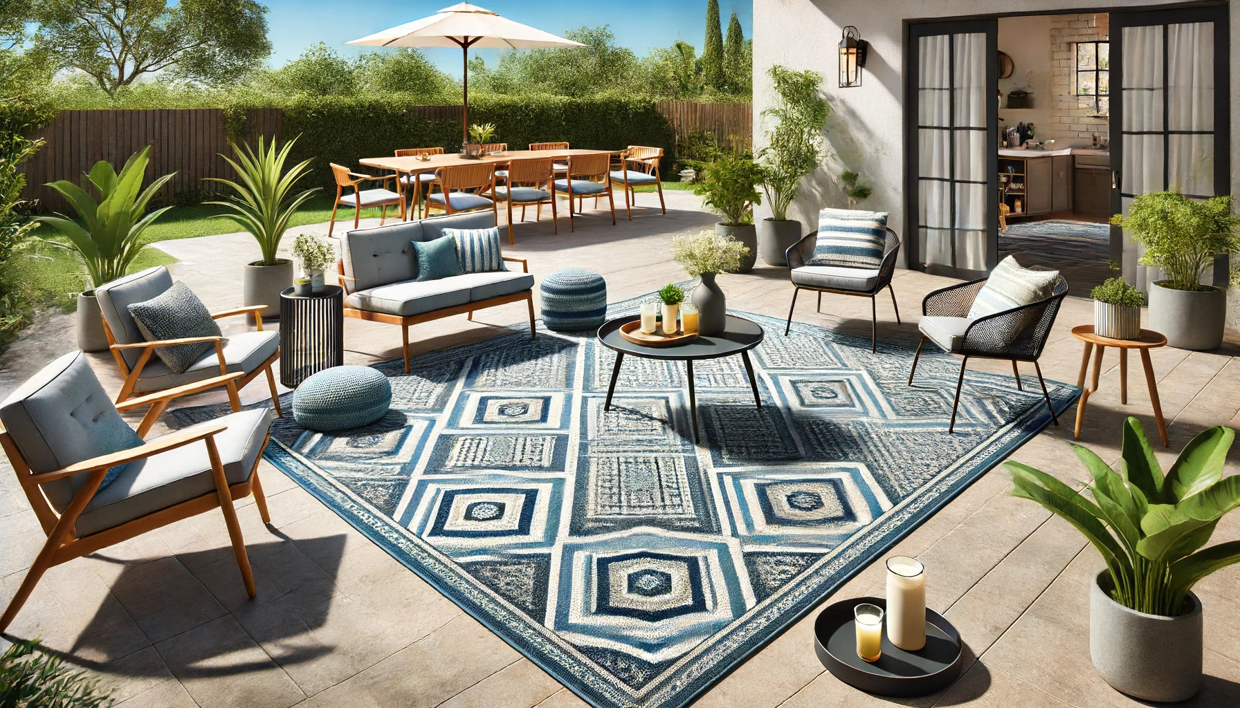 How to Pick the Best Material for an Outdoor Rug
