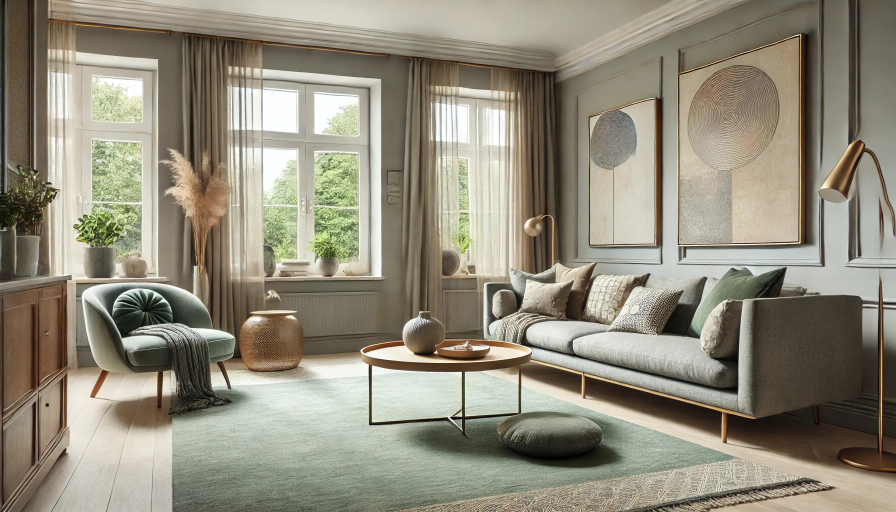 How to Decorate Your Living Room with a Sage Green Rug