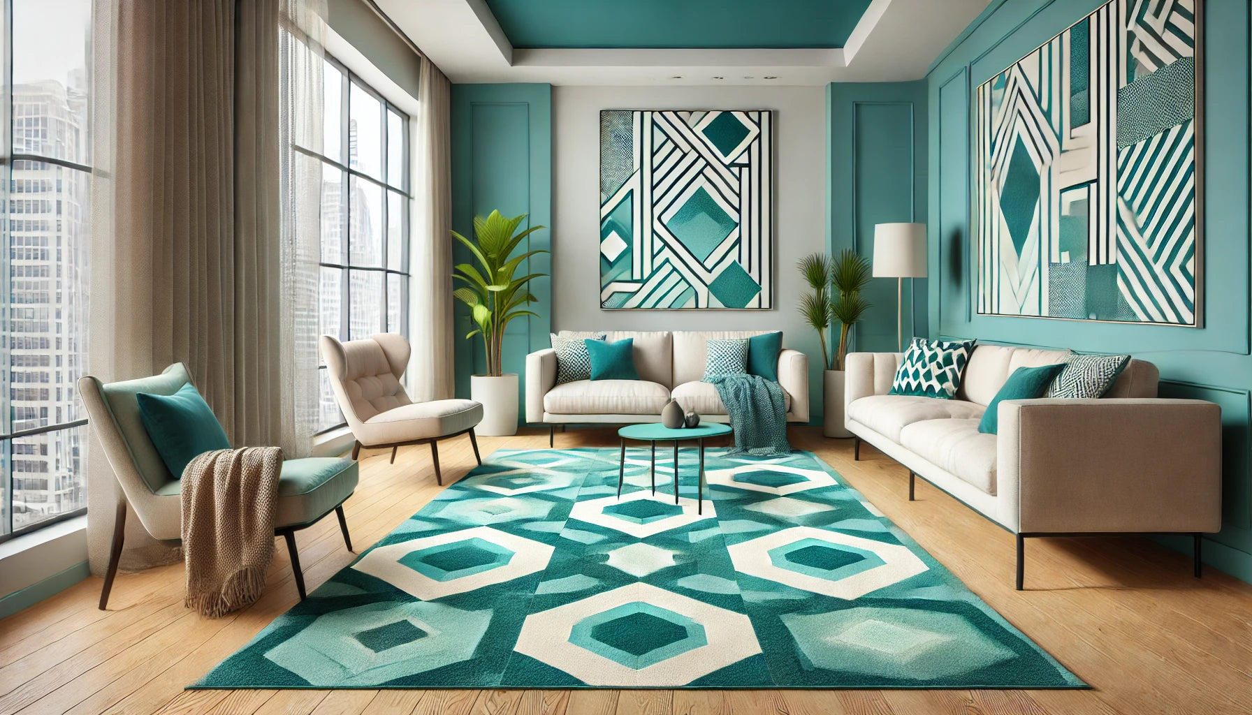 How to Choose the Perfect Modern Geometric Rug for Your Living Room