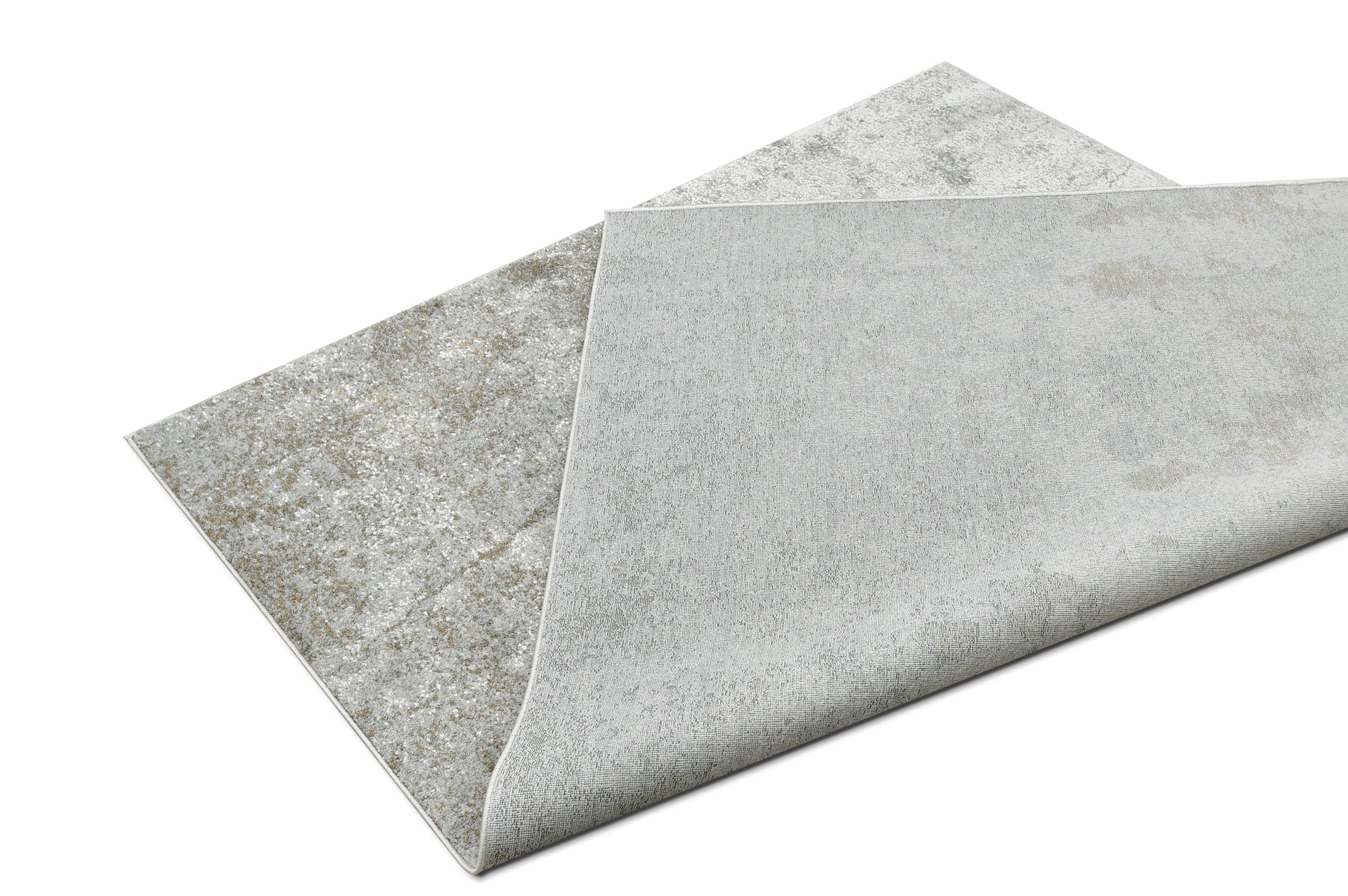 High-Quality Abstract Runner Rug - Comes in Gold and Steel Blue Tones