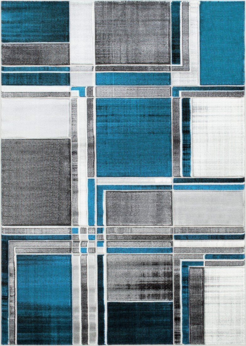 Modern Cubism Area Rug – Hand Carved and Stylish