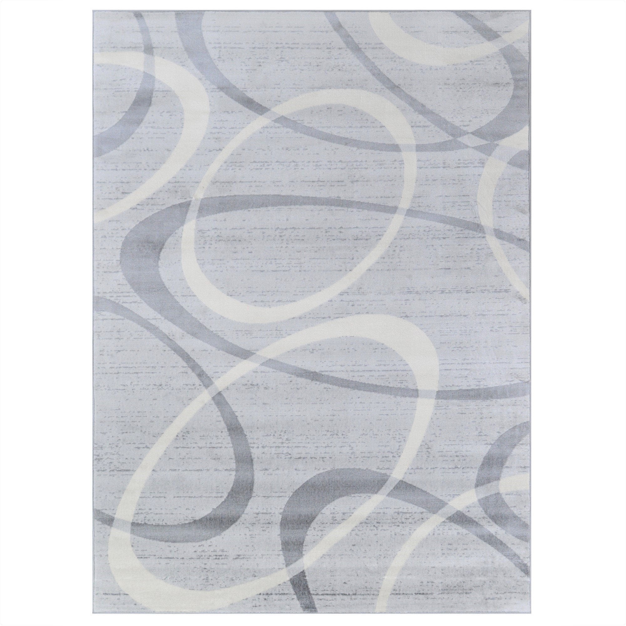Modern Bohemian Oval Rug - Available in gray, red, beige, and blue.