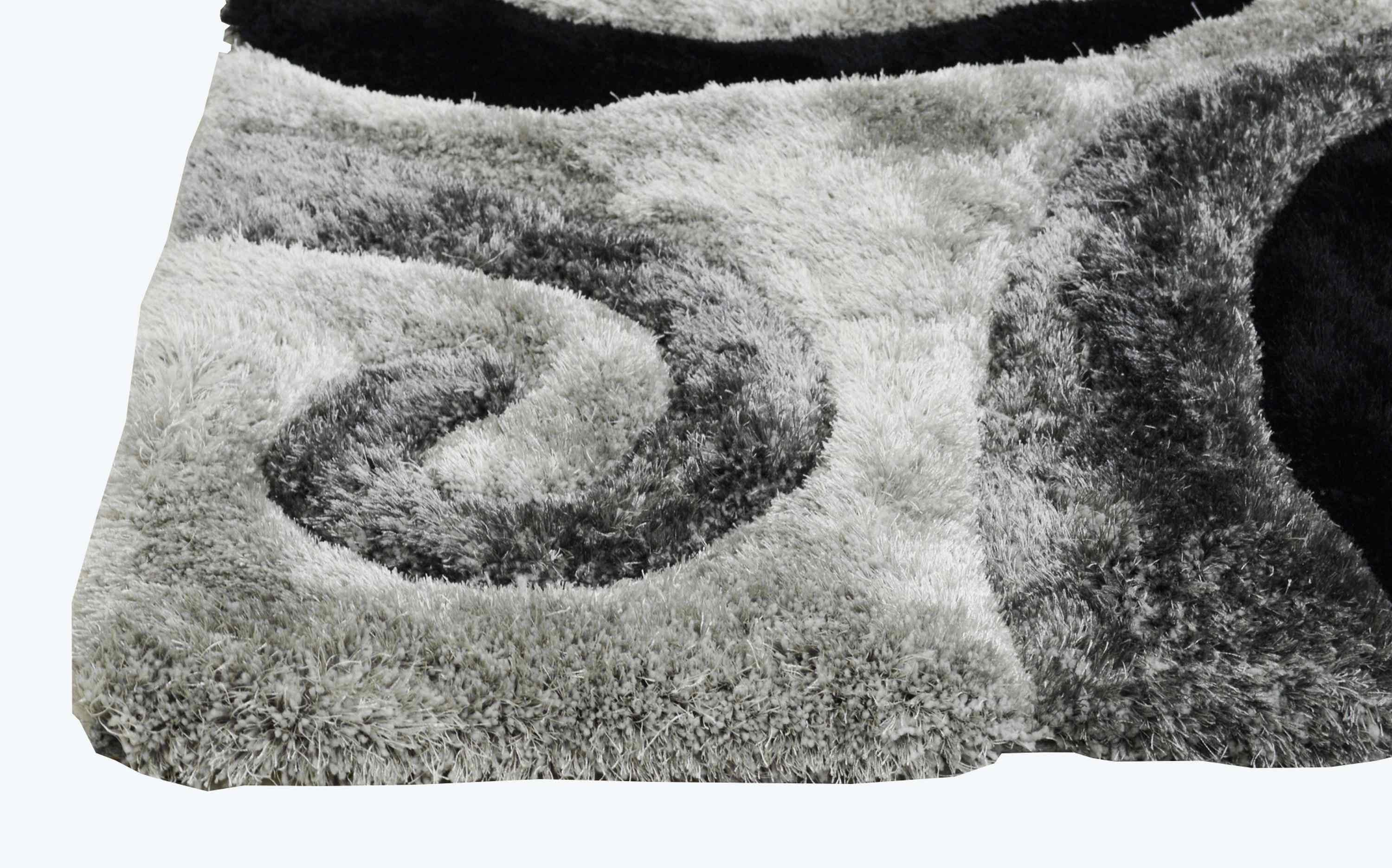 3-D Hand Carved Shaggy Rug #06