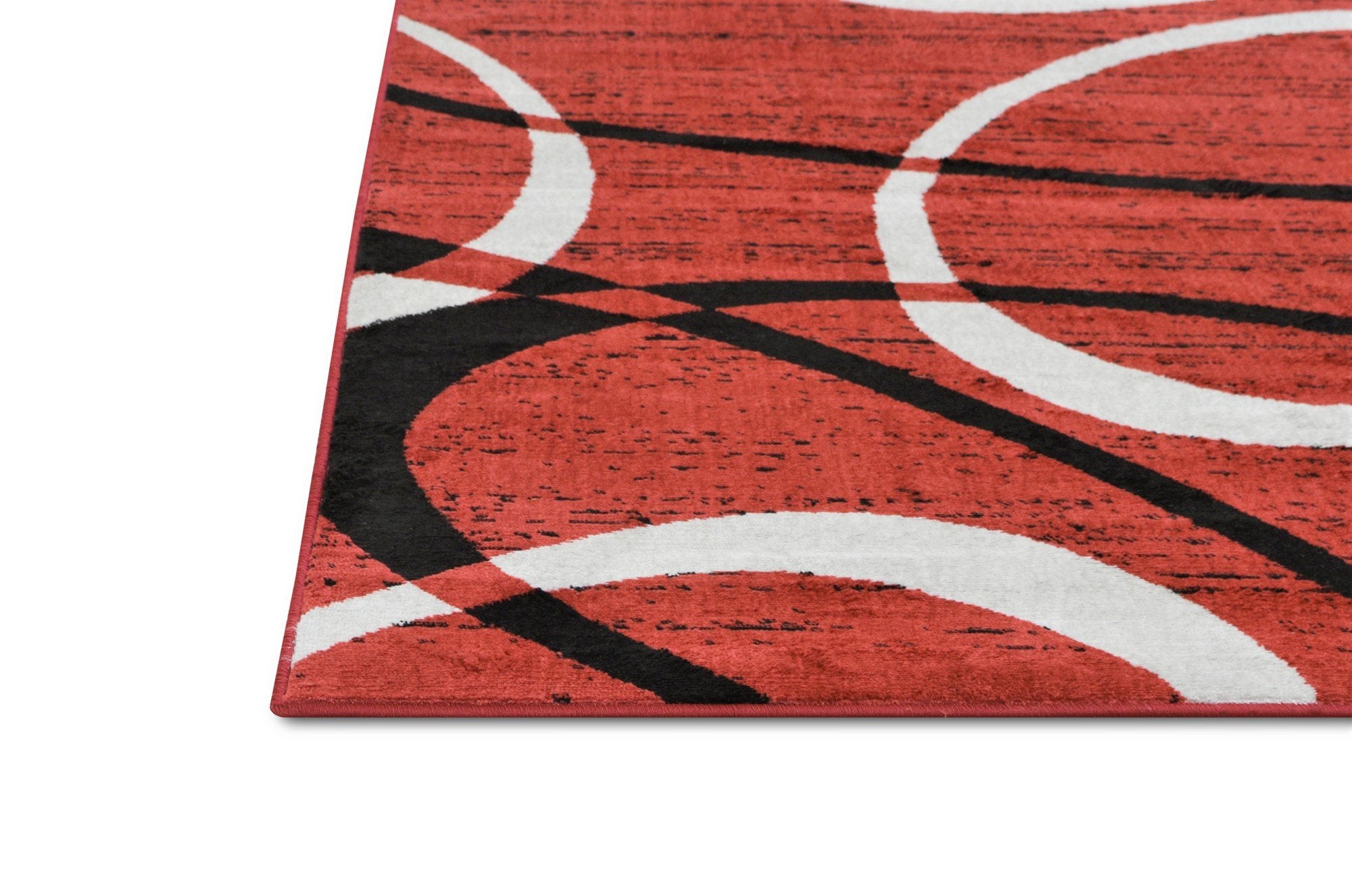 Modern Bohemian Oval Rug - Available in gray, red, beige, and blue.