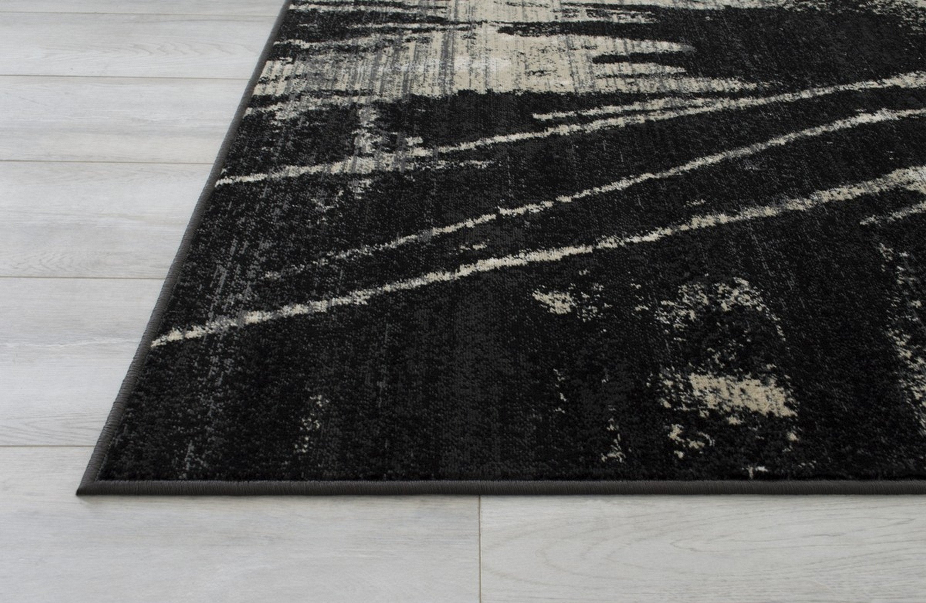 Abstract Splash Pattern Rug - Burgundy, Maroon, and Gold Design
