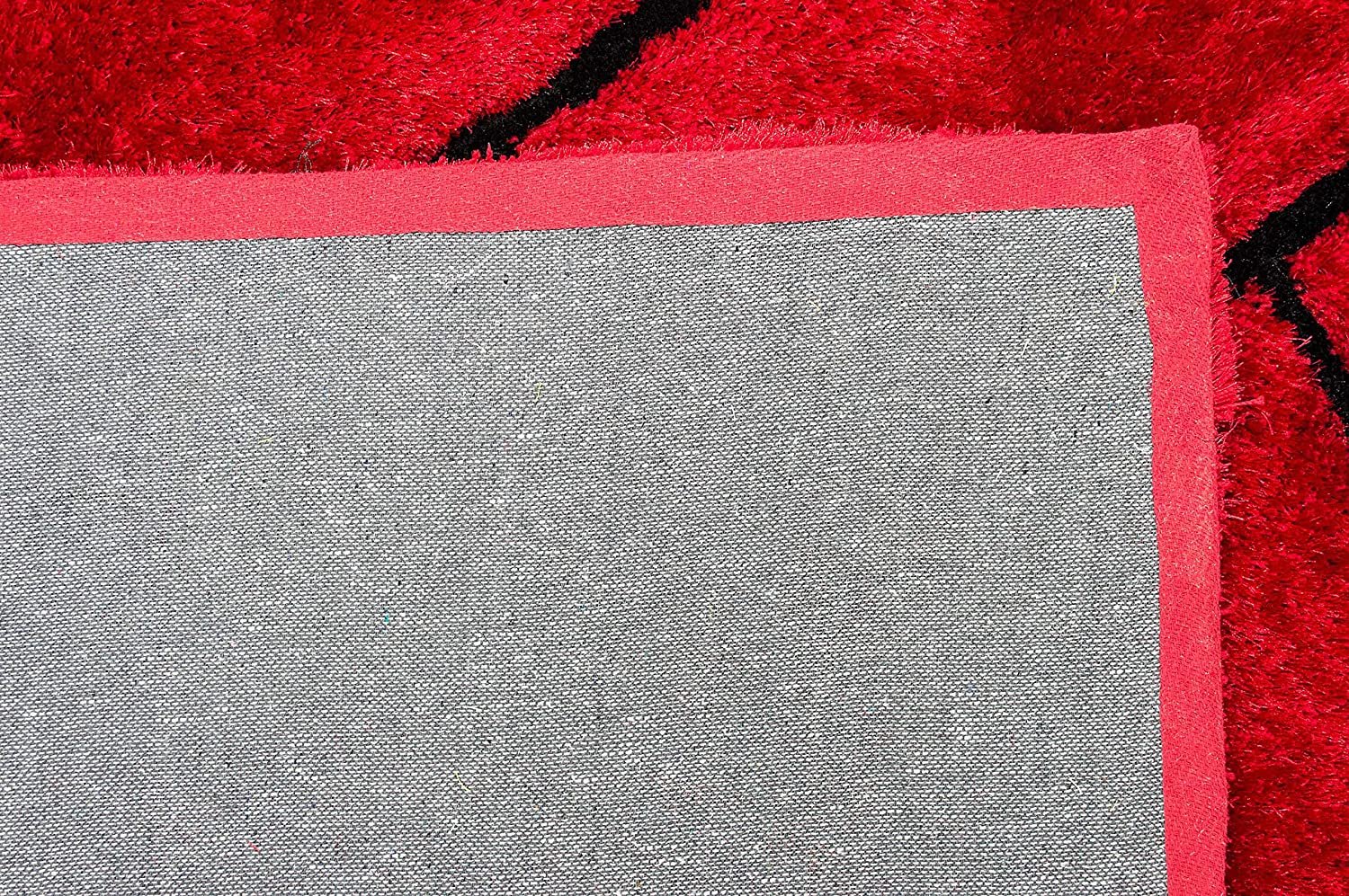3-D Hand Carved Shaggy Rug - Soft Modern Colors