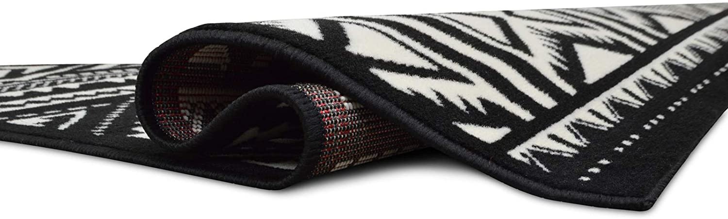 Southwestern Rug for Living Room Antiqued Trellis Black and White Area Rug Boho D????cor Rugs for Bedroom