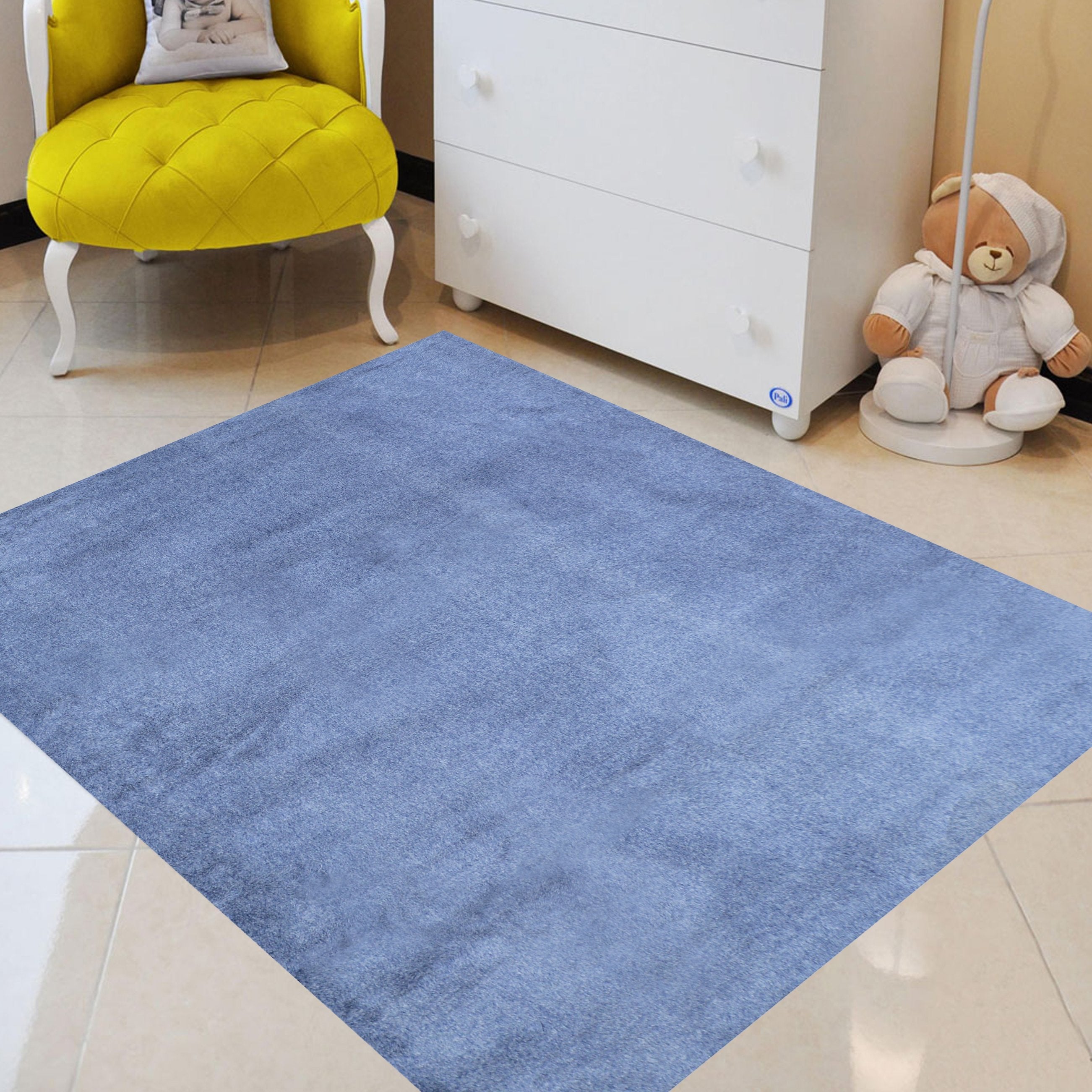 Fur Faux Rug Non-Slip Backing