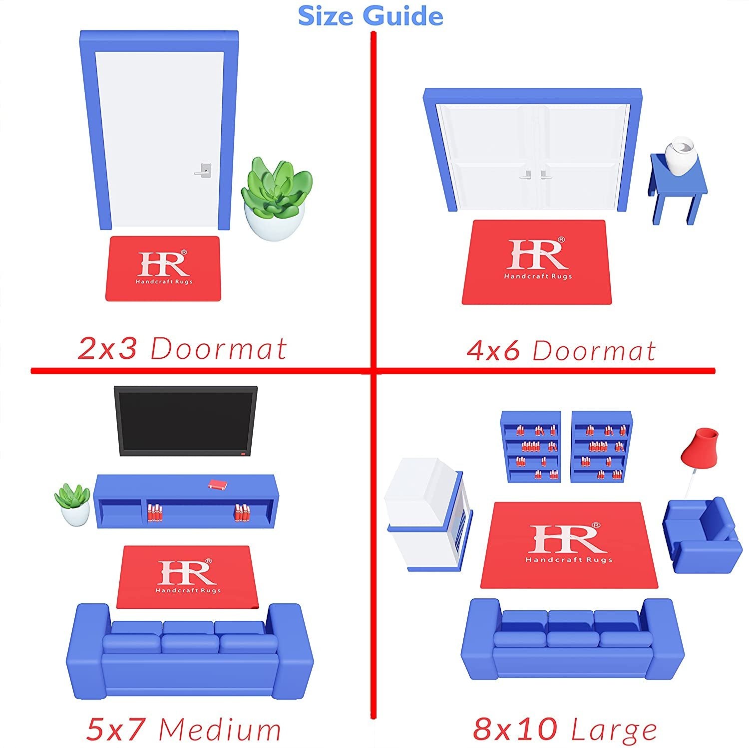 HR Lodge Cabin Area Rugs #62