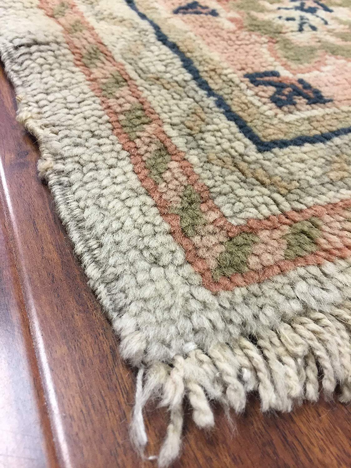 Authentic Handmade fine Turkey Rug-Ushak Antique Allover Pattern-Ivory/Multi-(8.7 by 12.2 Feet)