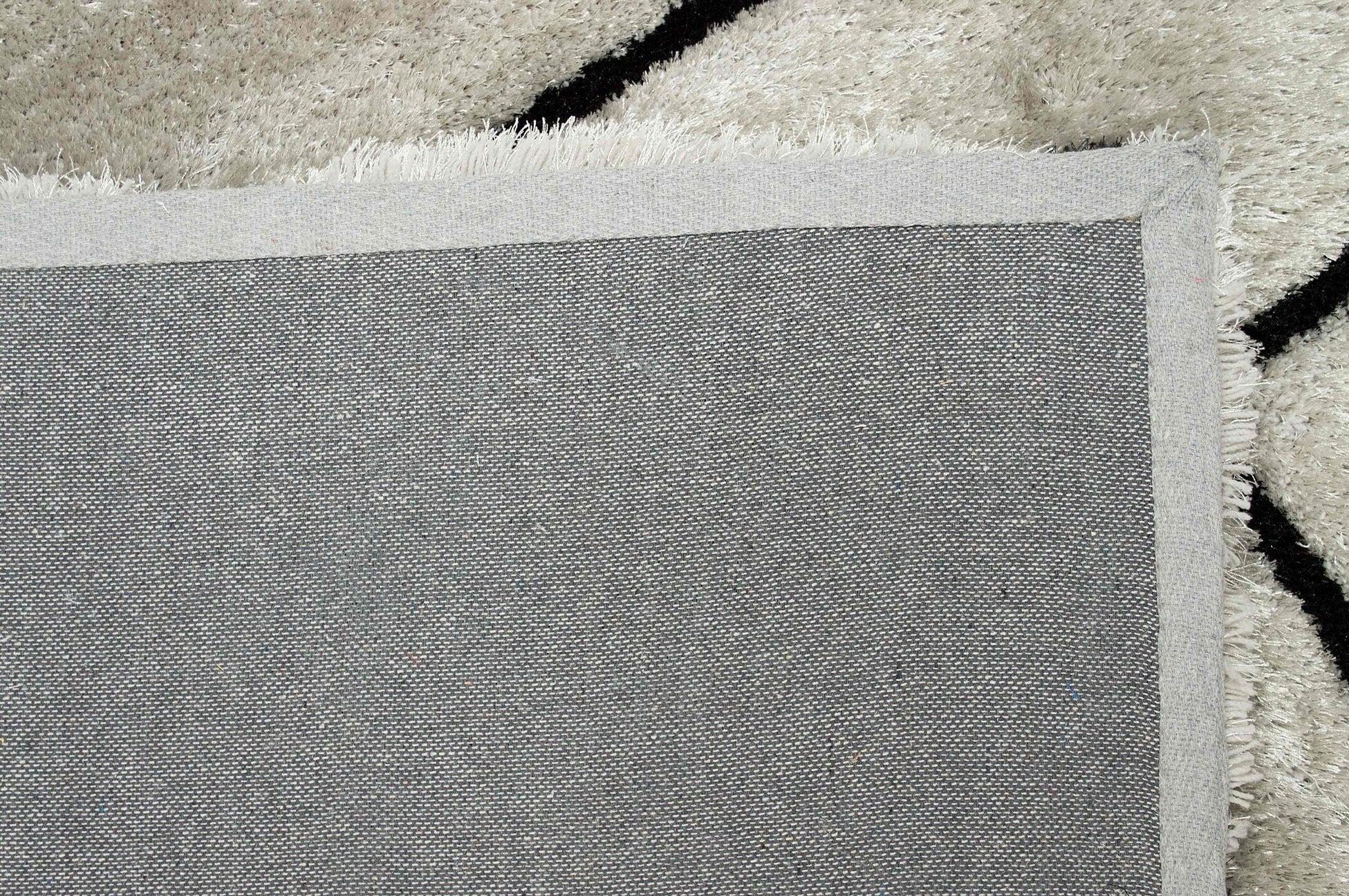 3-D Hand Carved Shaggy Rug - Soft Modern Colors