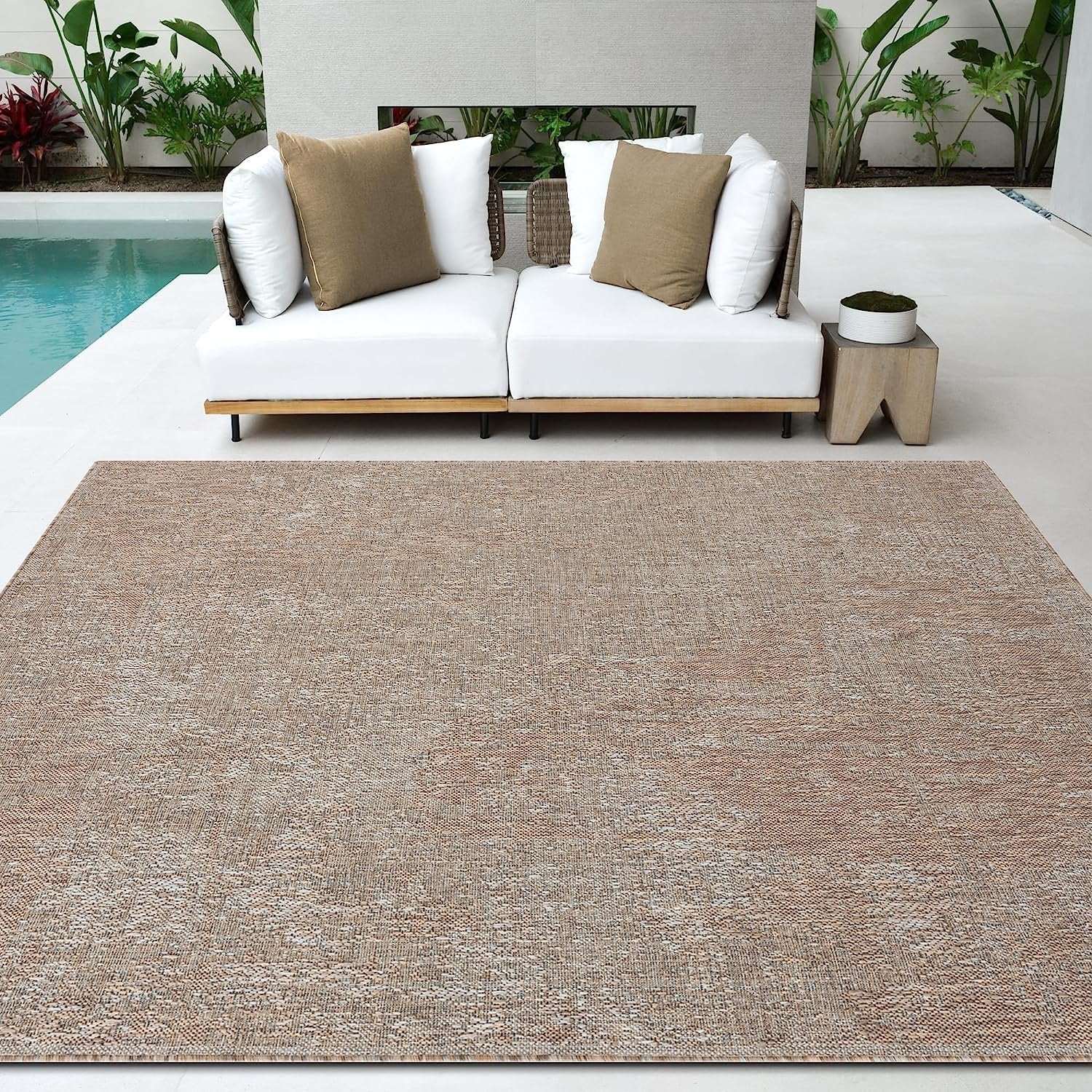 HR Waterproof Abstract Outdoor Rug - Stain and Fade-Resistant #670 –  Handcraft Rugs