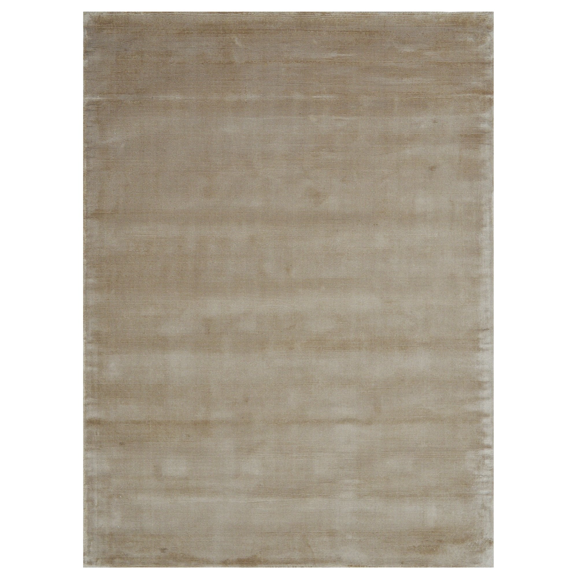 Champagne Color Rugs Viscose Ultra-Soft Hand Knotted in India Rugs for Dining Room