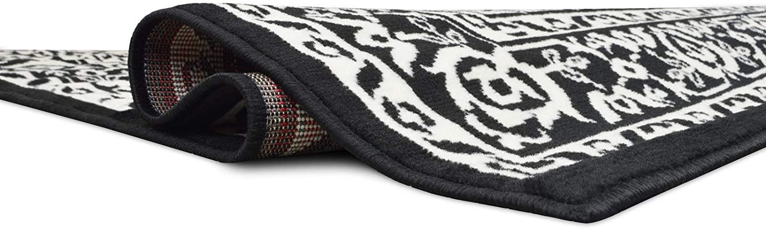 Traditional Rug for Living Room Antiqued Oriental Black and White Area Rug Boho D????cor Rugs for Bedroom