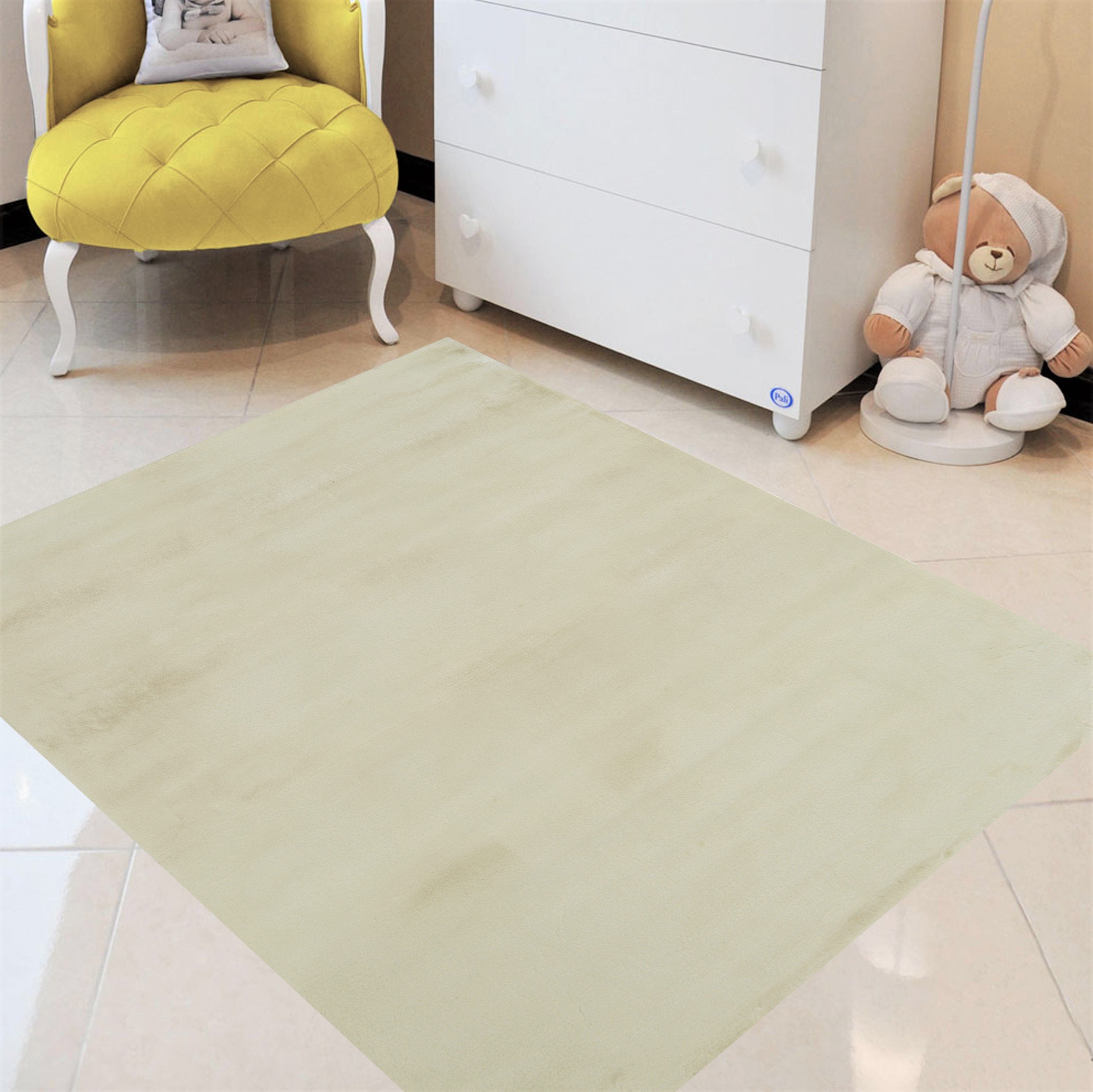 Fur Faux Rug Non-Slip Backing