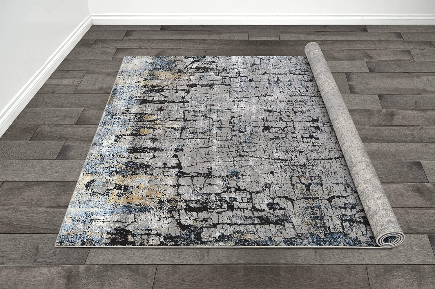 Abstract Pattern Viscos Rug #73