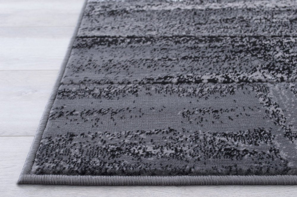 Modern Mixed Brush Color Pattern Area Rug – Various Sizes Available in Gray, Red, Beige, Blue, Lava, Orange, Electric Green, Yellow, Chocolate