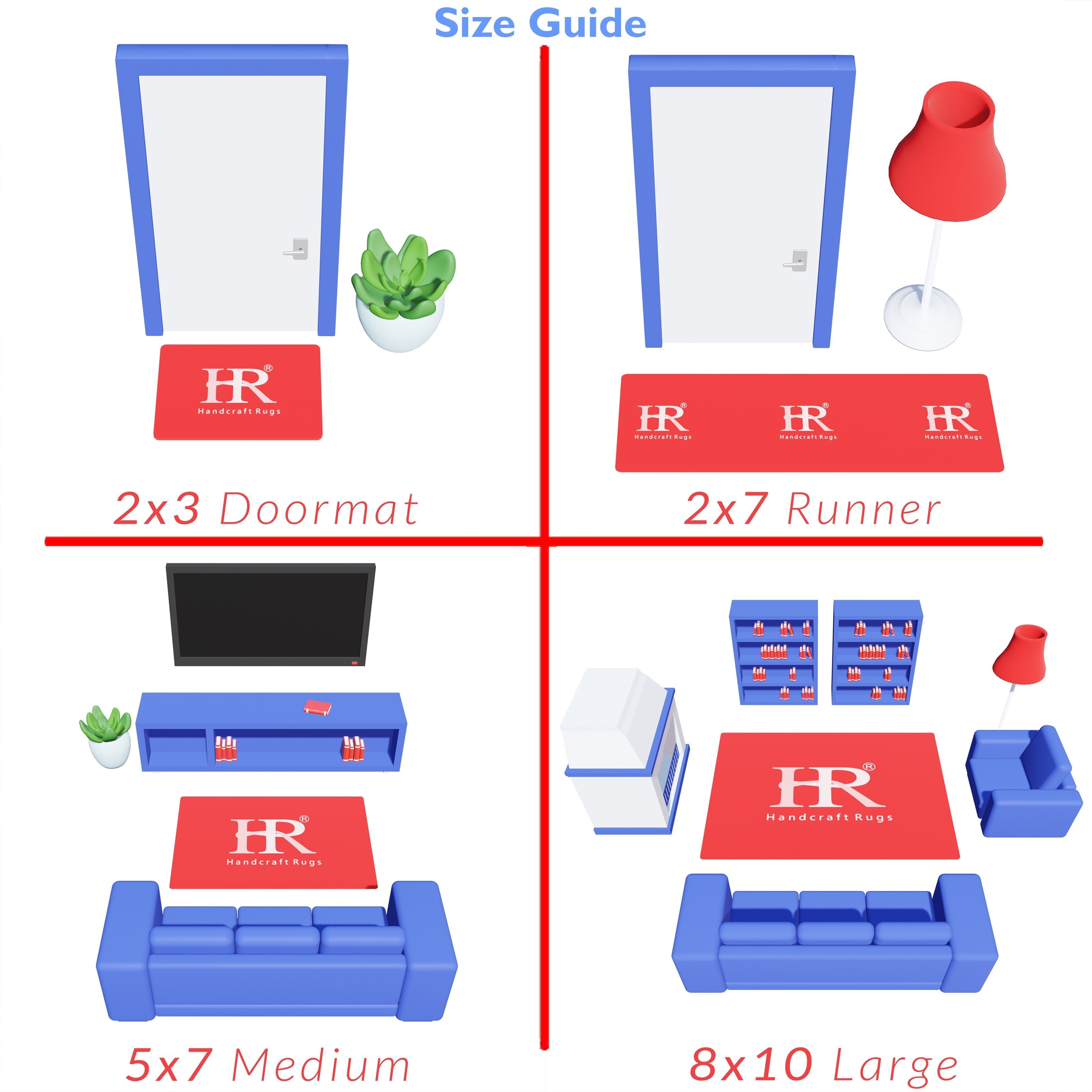 Fur Faux Rug Non-Slip Backing