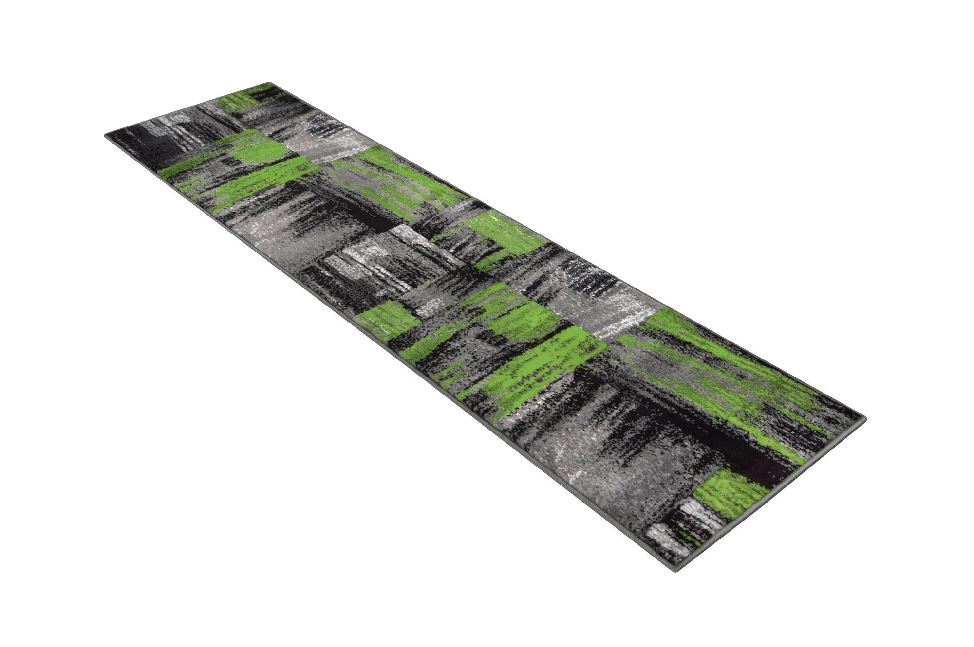 Modern Mixed Brush Color Pattern Area Rug – Various Sizes Available in Gray, Red, Beige, Blue, Lava, Orange, Electric Green, Yellow, Chocolate