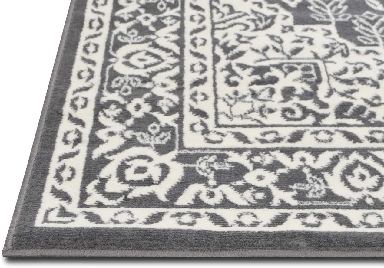 Traditional Rug for Living Room Antiqued Oriental Gray and White Area Rug Boho D????cor Rugs for Bedroom
