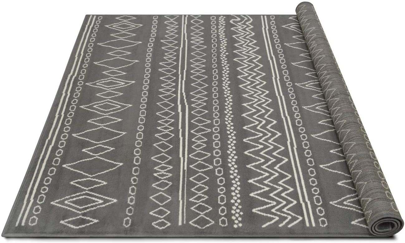 Southwestern Rug for Living Room Antiqued Trellis Gray and White Area Rug Boho D????cor Rugs for Bedroom