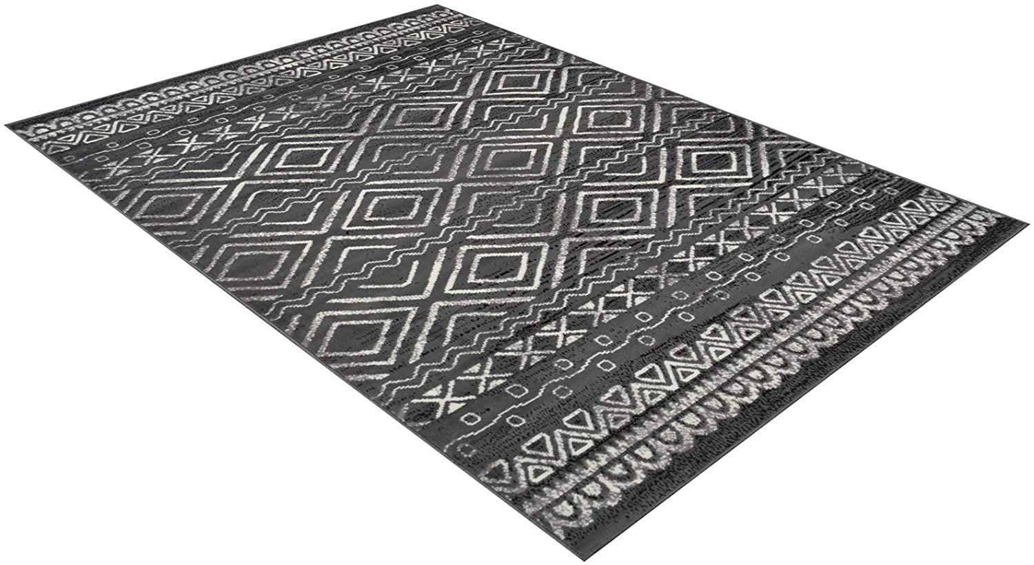Southwestern Rug for Living Room Antiqued Trellis Gray and White Area Rug Boho D????cor Rugs for Bedroom