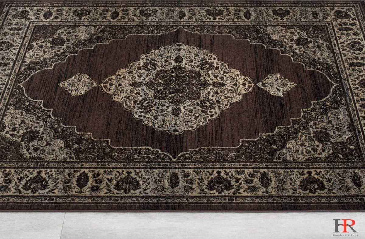Floral Pattern Distressed Rug #94