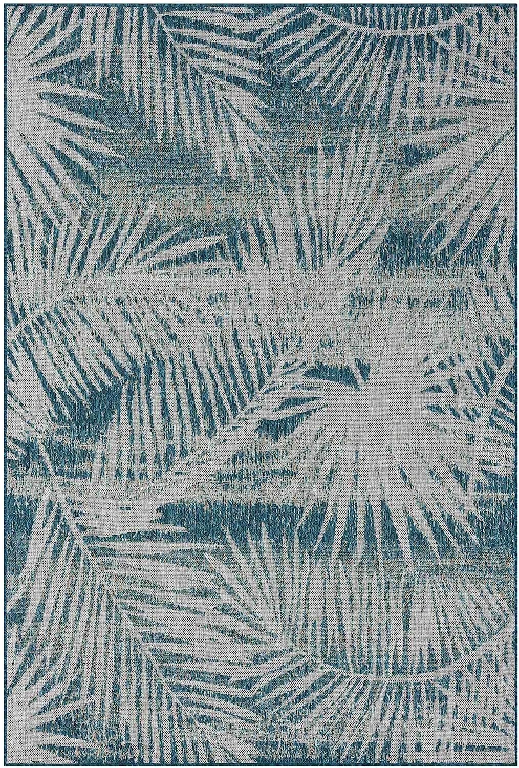 Leaf Pattern Outdoor Rug – Waterproof and Fade-Resistant – 5x7 & 8x10 Sizes