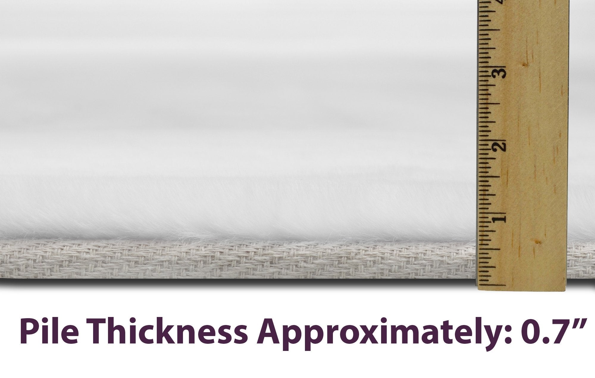 Fur Faux Rug Non-Slip Backing