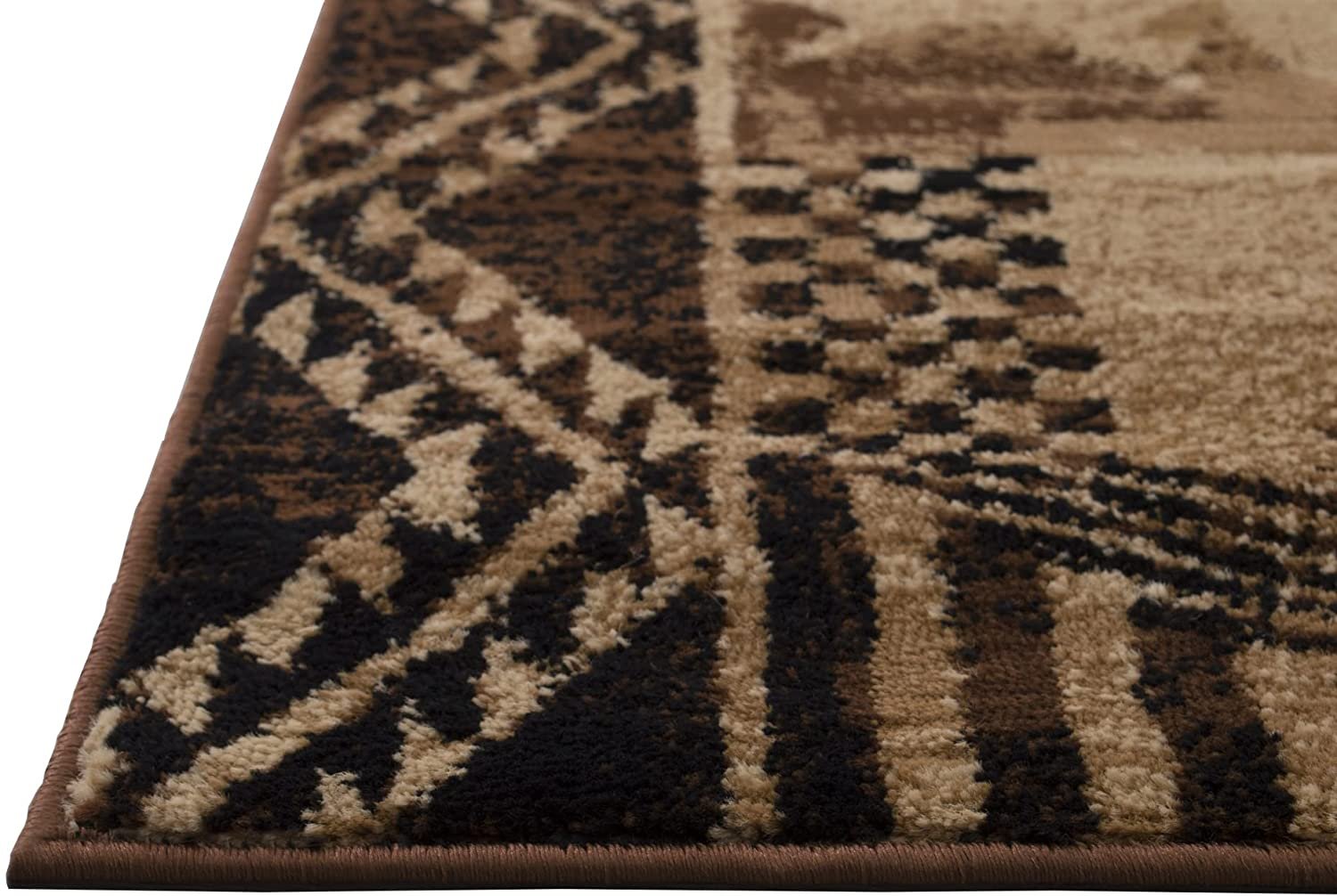 HR Lodge Cabin Nature and Animals Area Rug Nature Pattern Cabin Area