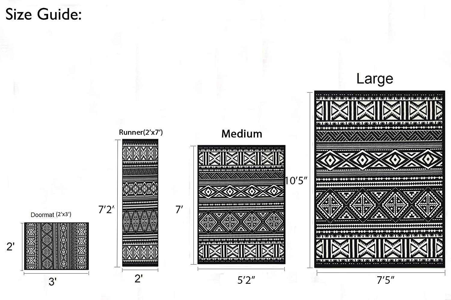 Southwestern Rug for Living Room Antiqued Trellis Black and White Area Rug Boho D????cor Rugs for Bedroom