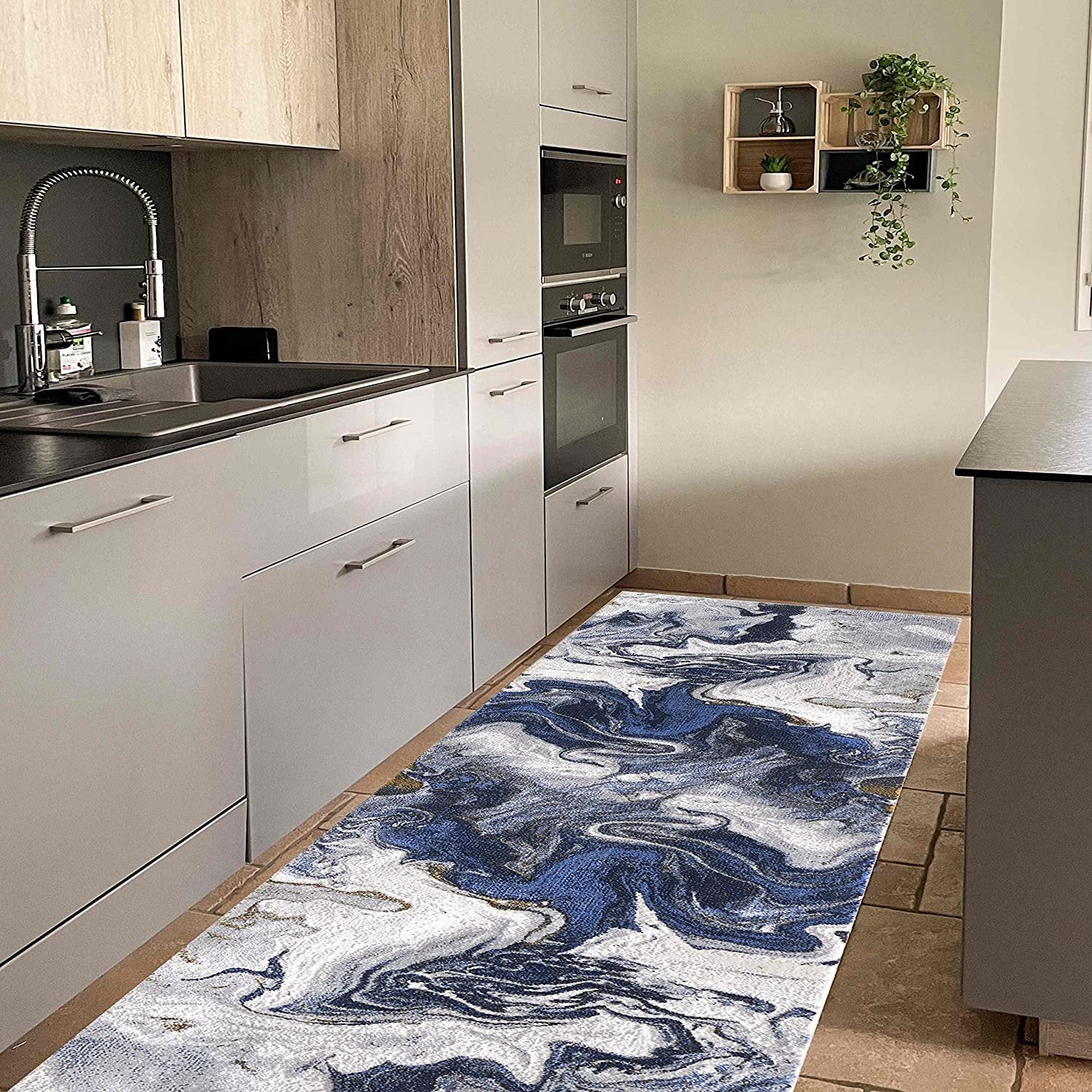 Abstract Rugs Boho abrash Rugs Marble Theme #56