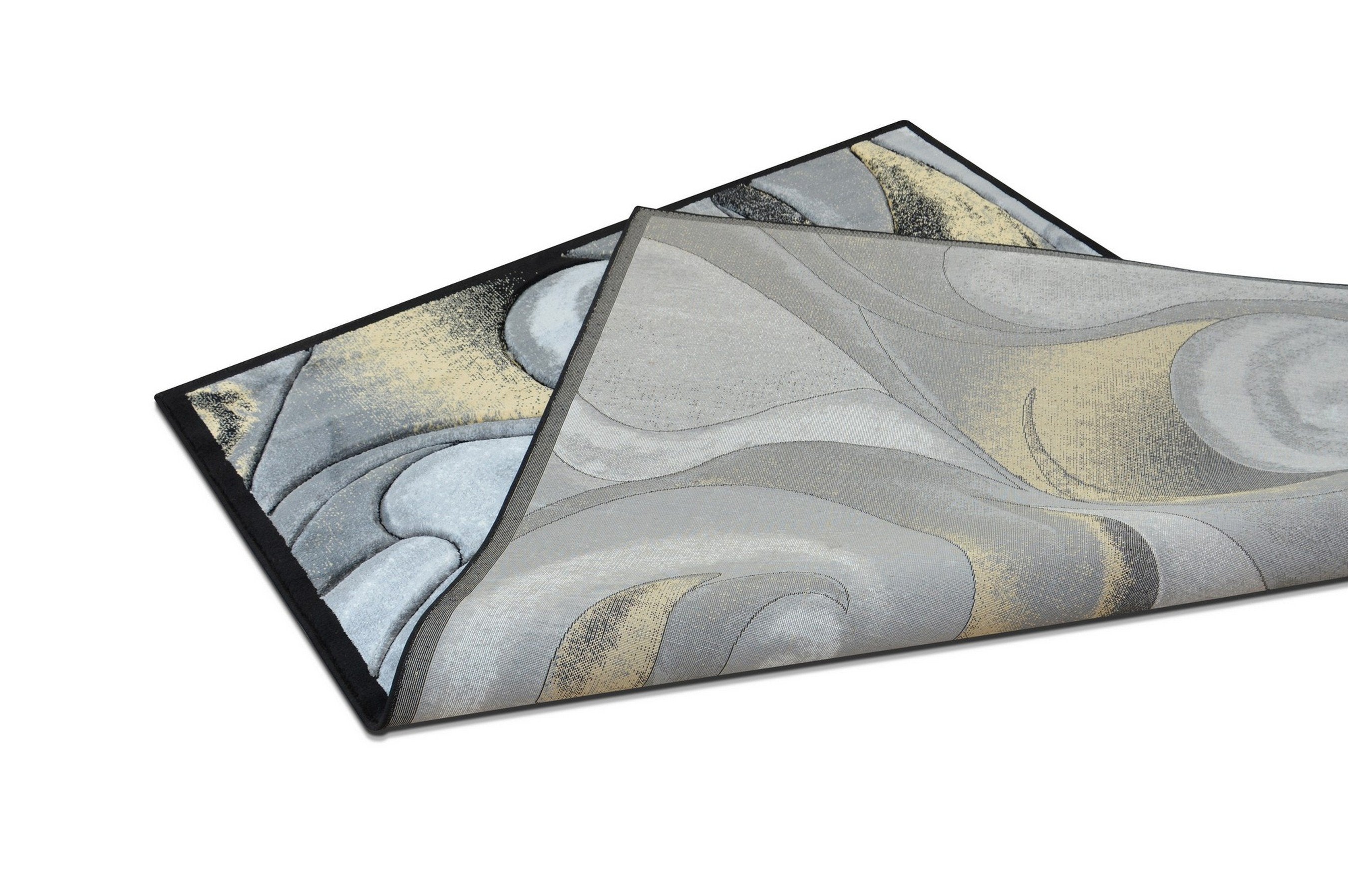 Swirls Abstract Design Hand Carved Rugs #10