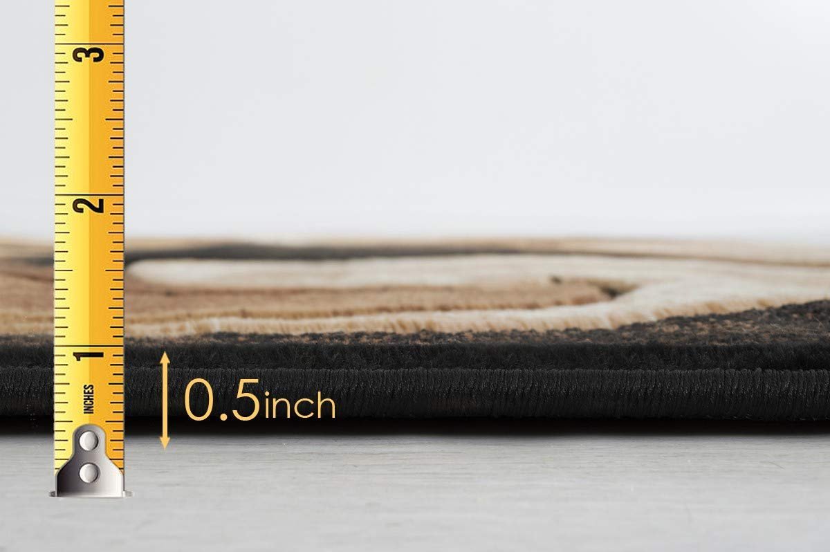 Swirls Abstract Design Hand Carved Rugs #10