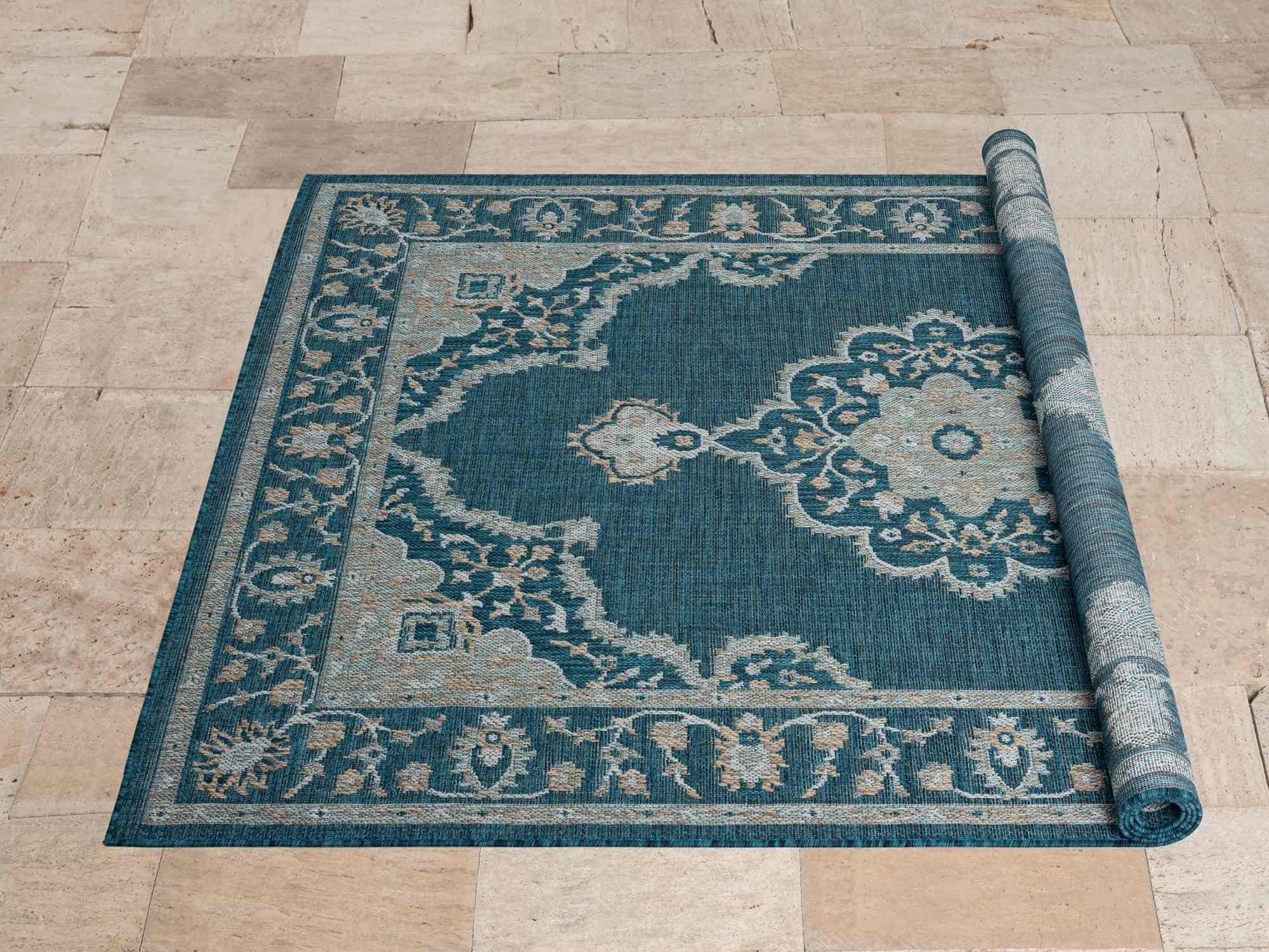 Bohemian Outdoor Rug – Waterproof and Fade-Resistant – 5x7 & 8x10 Sizes