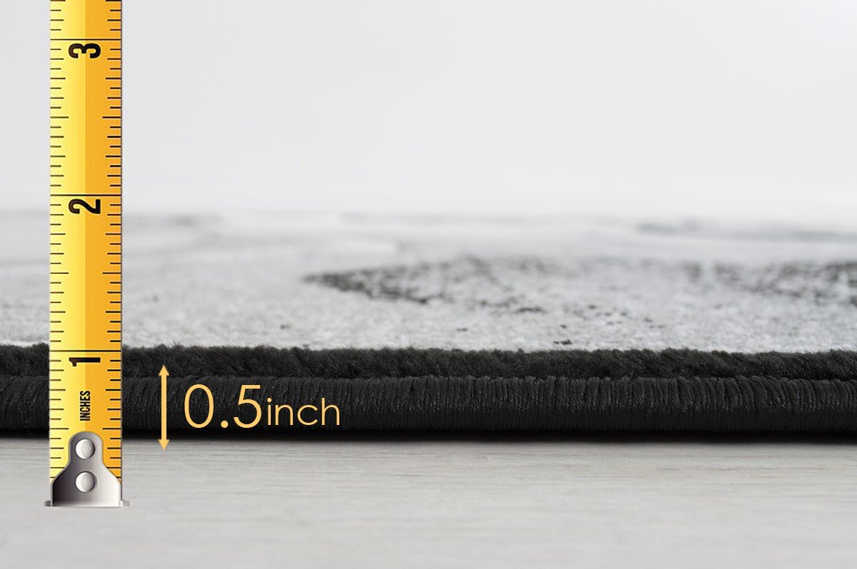 Swirls Abstract Design Hand Carved Rugs #10