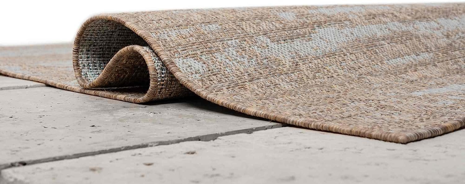Abstract Outdoor Rug – Waterproof and Fade-Resistant – 5x7 & 8x10 Sizes