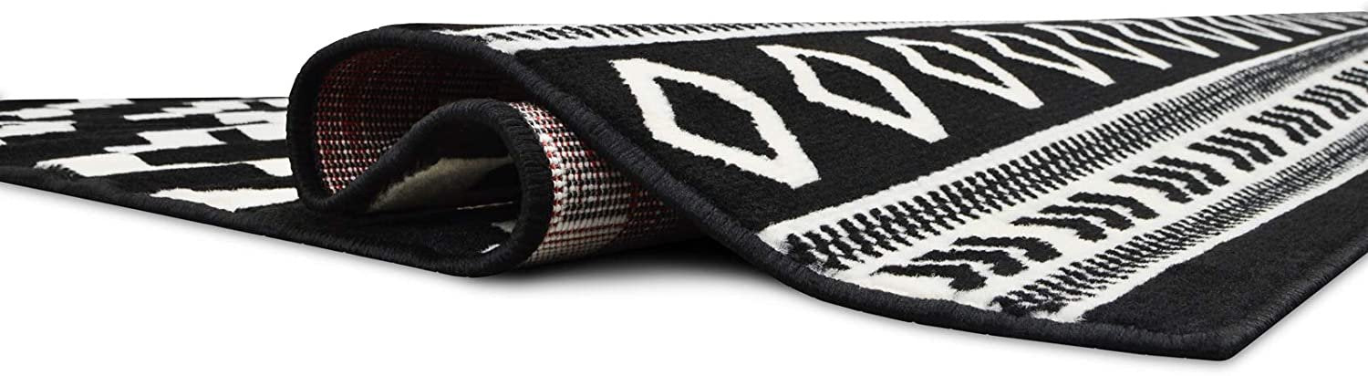 Southwestern Rug for Living Room Antiqued Trellis Black and White Area Rug Boho D????cor Rugs for Bedroom
