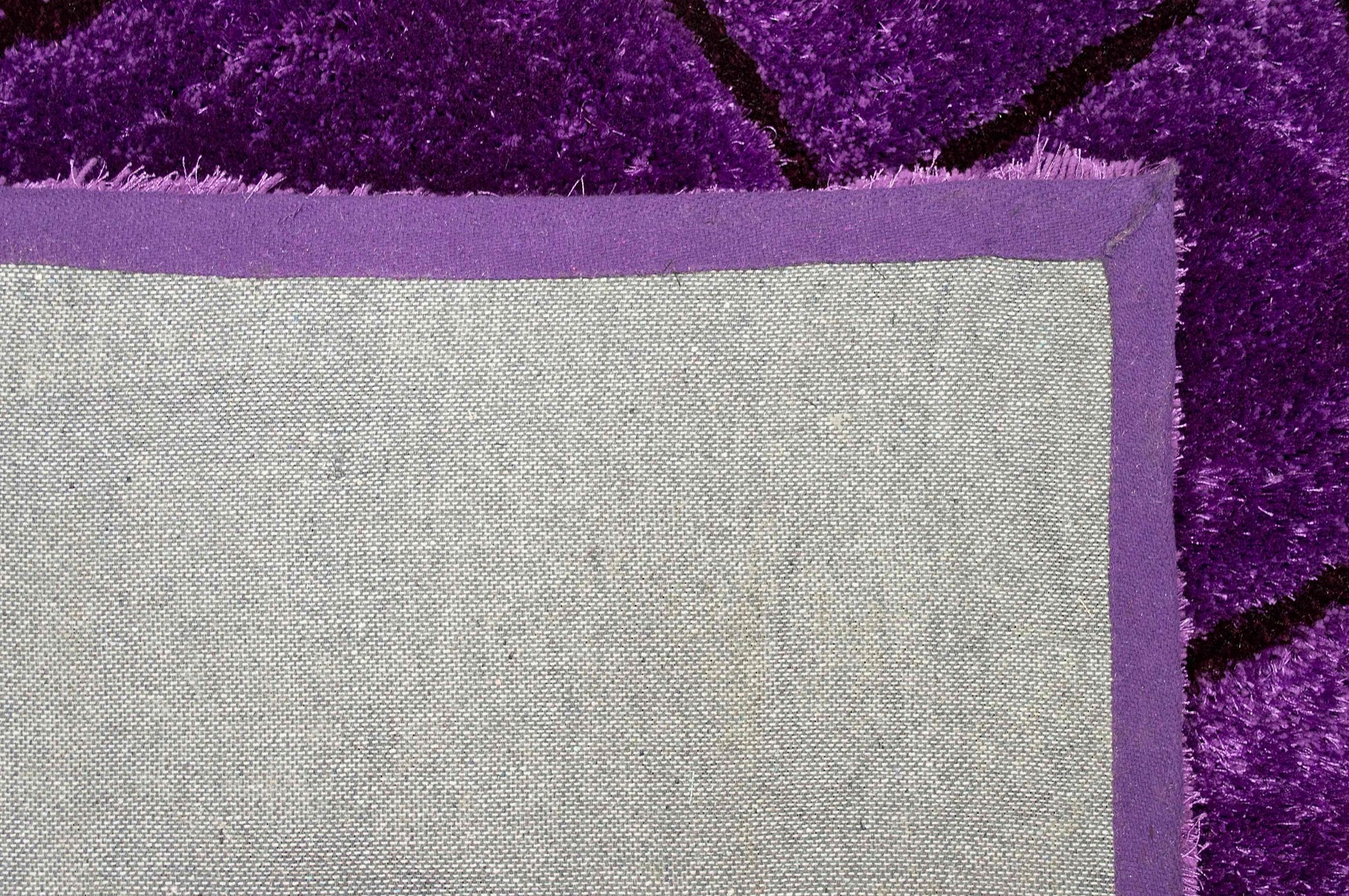 3-D Hand Carved Shaggy Rug - Soft Modern Colors