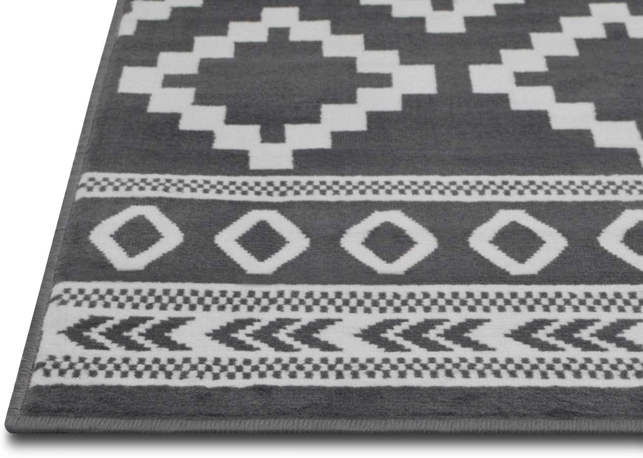 Southwestern Rug for Living Room Antiqued Trellis Gray and White Area Rug Boho D????cor Rugs for Bedroom