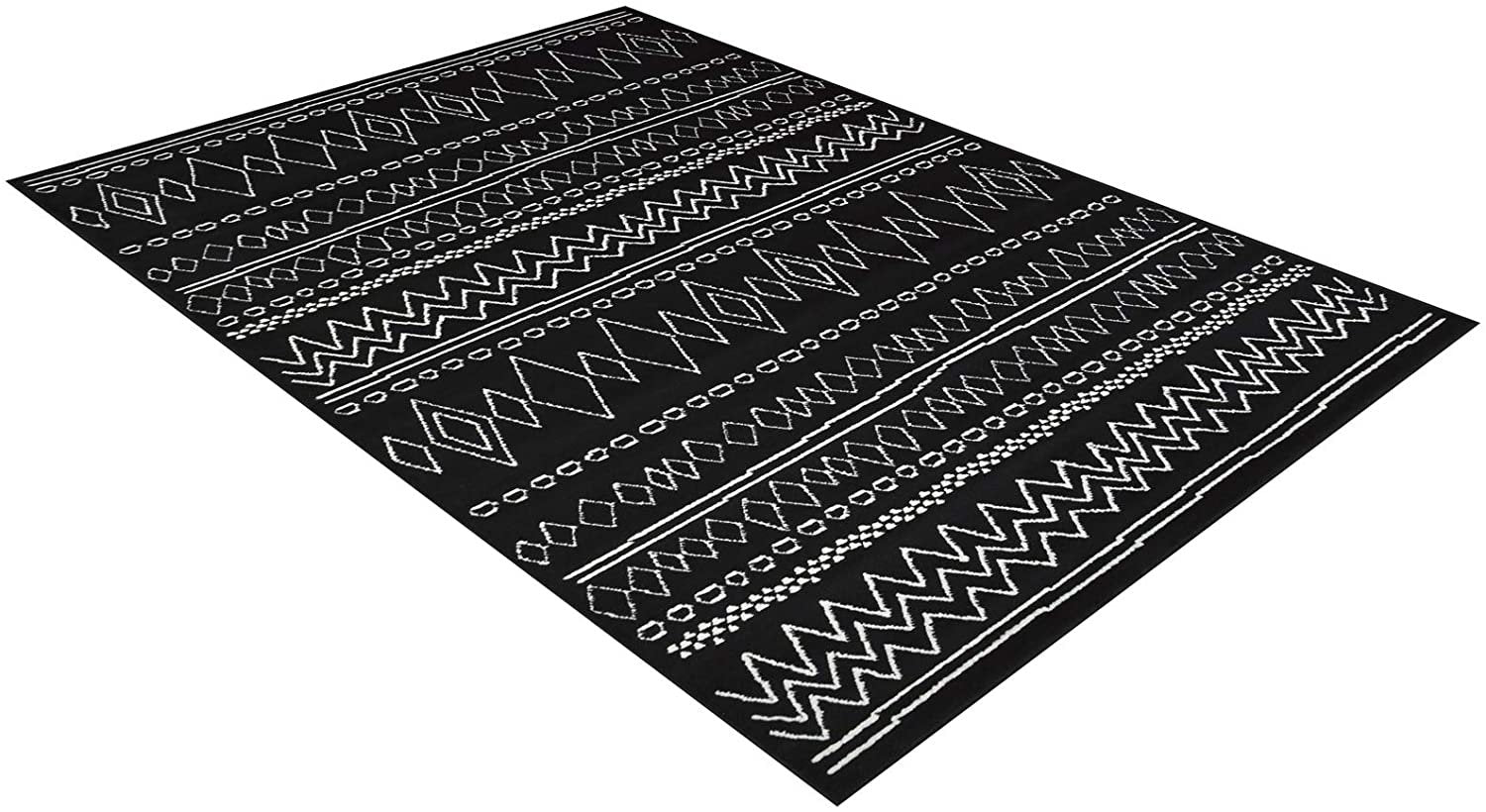 Southwestern Rug for Living Room Antiqued Trellis Black and White Area Rug Boho D????cor Rugs for Bedroom