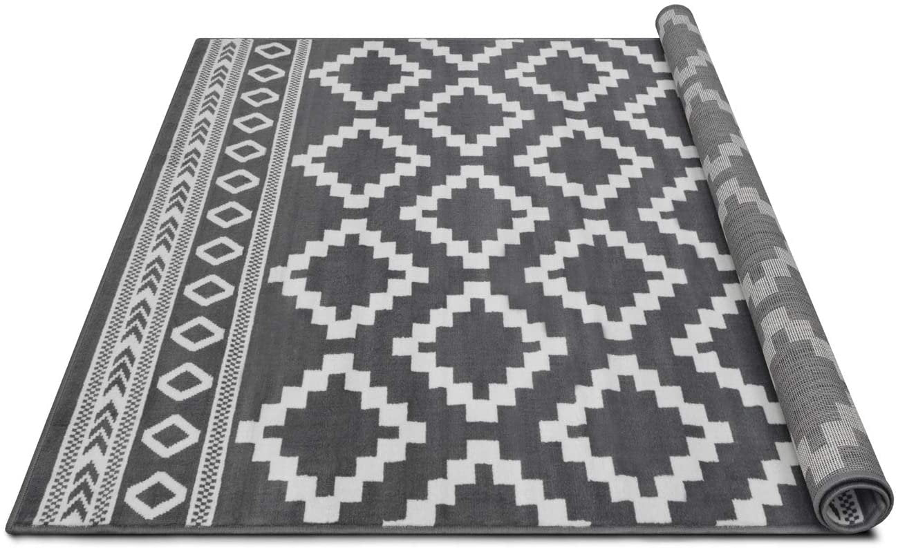 Southwestern Rug for Living Room Antiqued Trellis Gray and White Area Rug Boho D????cor Rugs for Bedroom