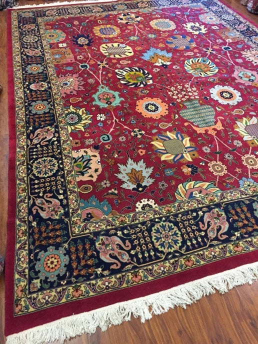 hand-knotted Persian rug