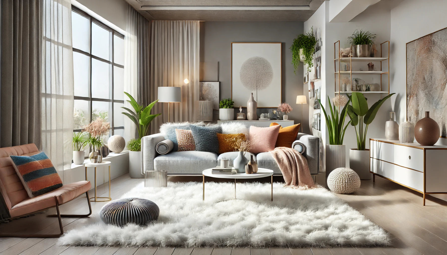 The Benefits of Adding a White Fluffy Rug to Your Home