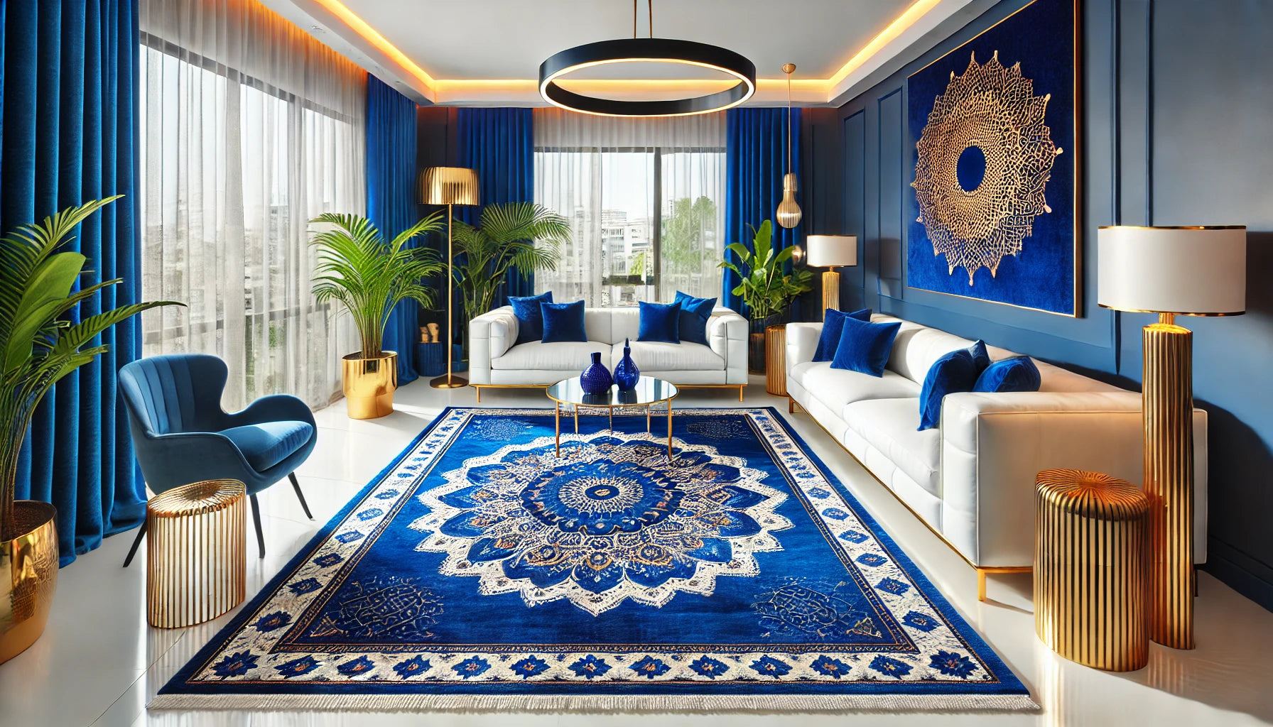 The Ultimate Guide to Blue Rugs for Living Room