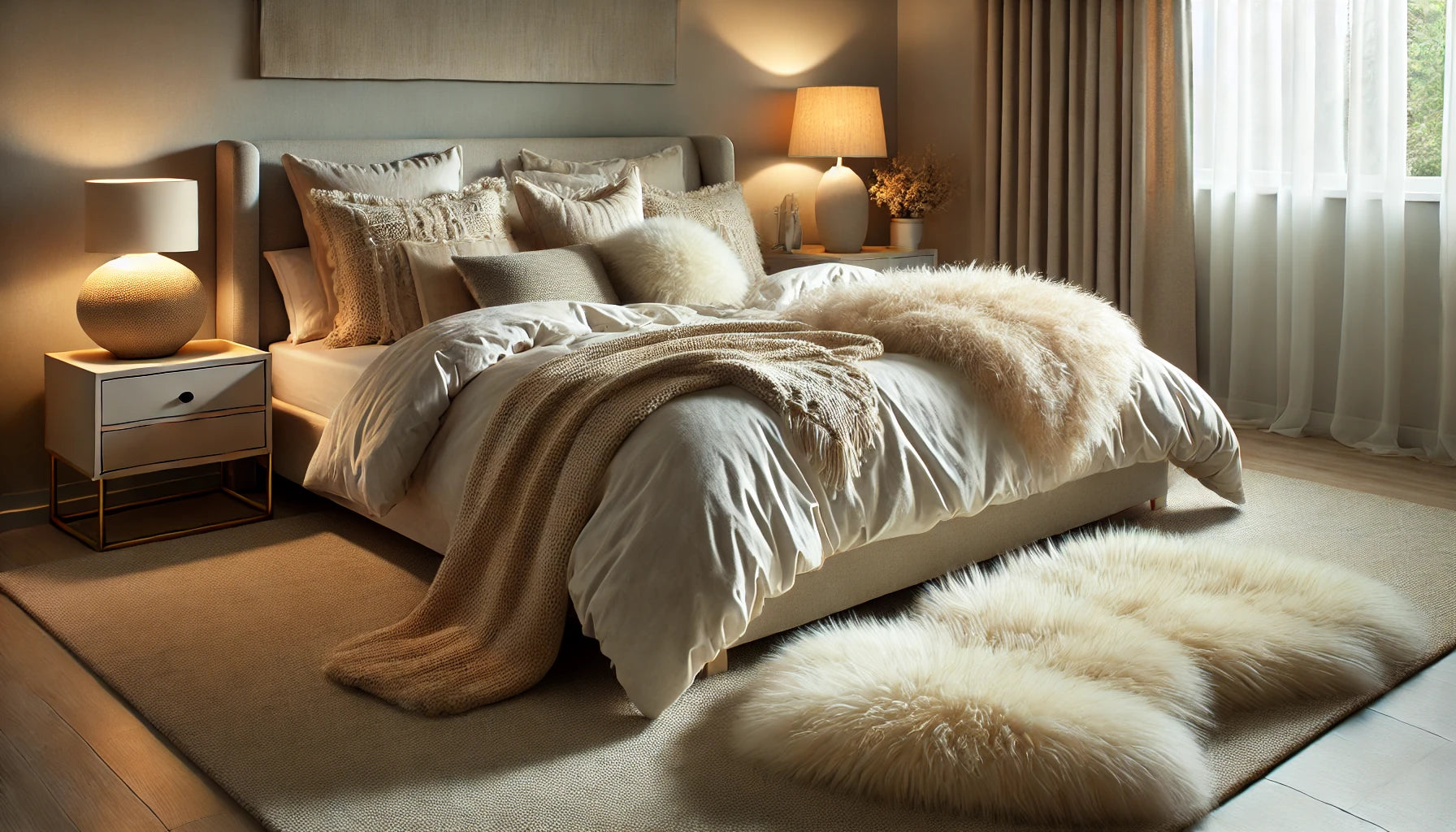 Creating a Cozy Bedroom with a Fluffy Rug