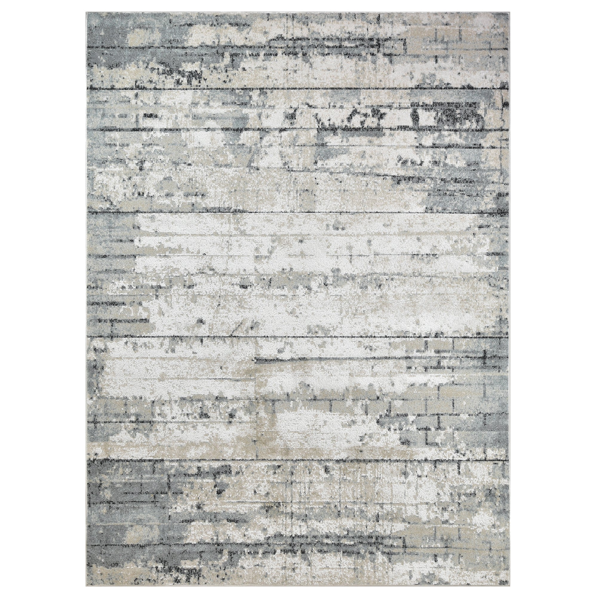 HR High Quality Modern Abstract Weathered Wall Rug #8985S