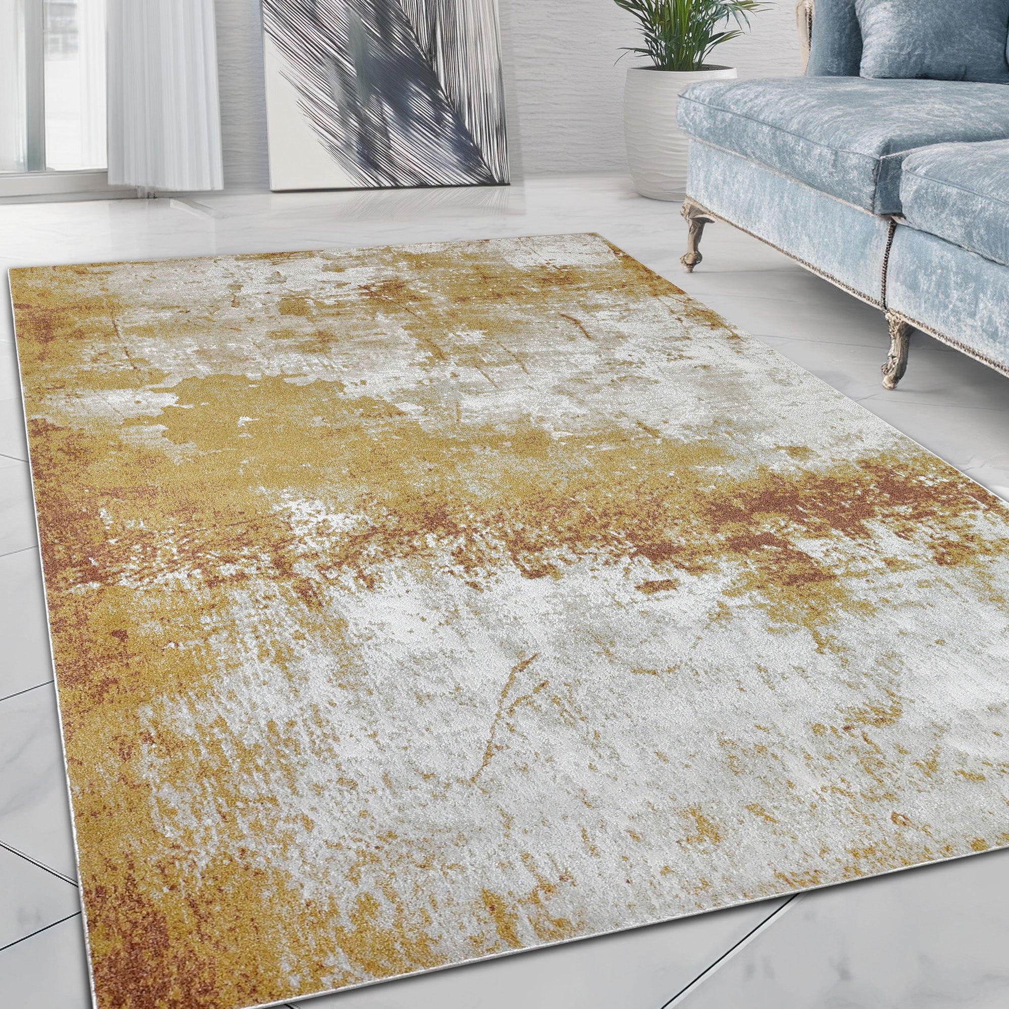 HR High Quality Modern Abstract Weathered Brick Pattern Rug #8983C