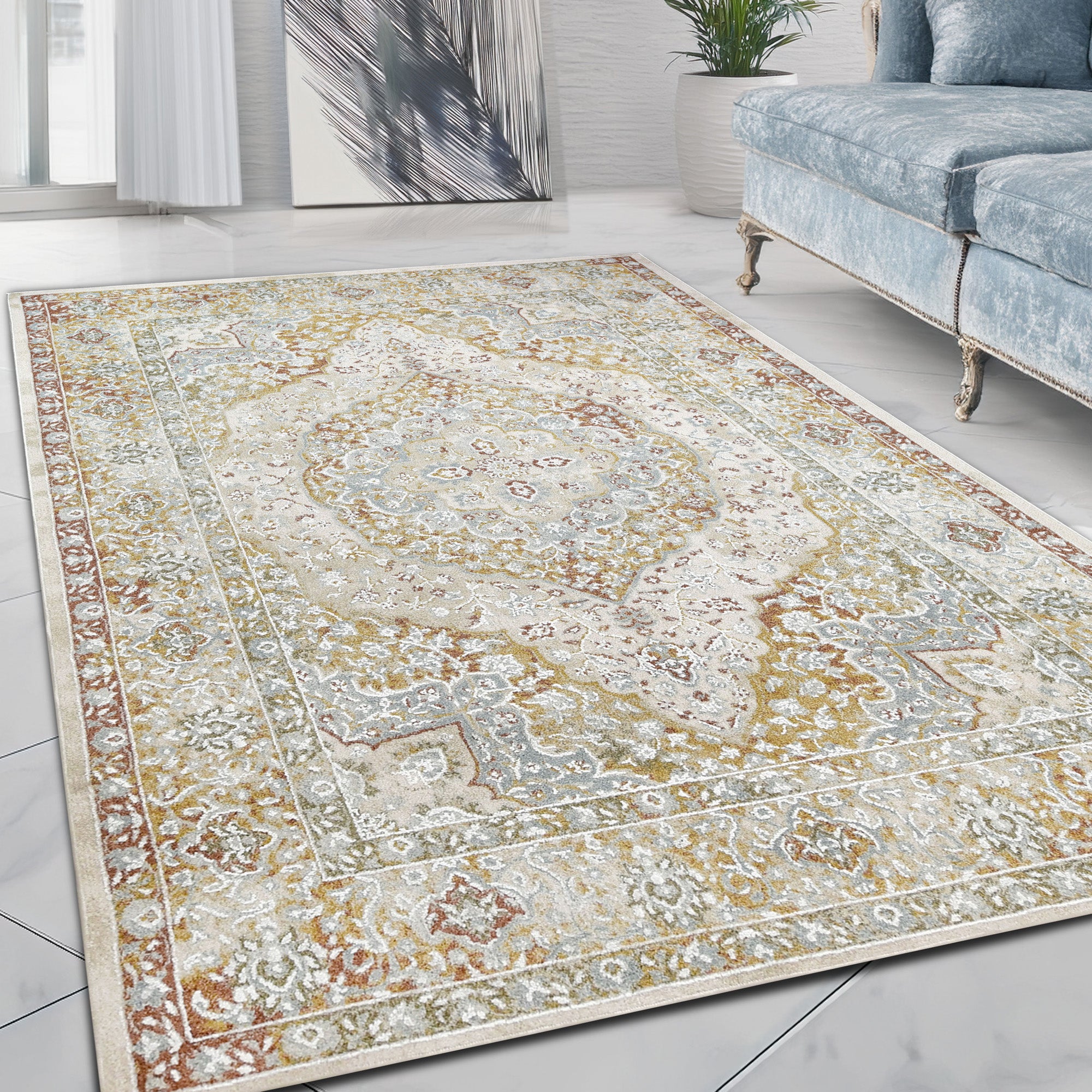 HR High Quality Modern Abstract Traditional Rug Rug #8988T